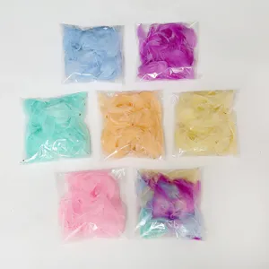 Colorful DIY feathers set for Bobo balloons and craft decorations, multiple bright shades.