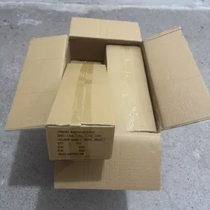Cardboard packaging detail view of iron wedding arch background stand, showing specifications.