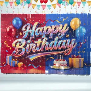 Square sequin wind panel birthday party shining background wall photo backdrop decoration