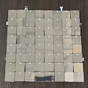 Shimmer wall panel sequins backdrop for birthday party and stage decoration 30x30cm