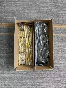 Soporte de arco de escritorio ajustable de metal hierro partes caja de exhibición.