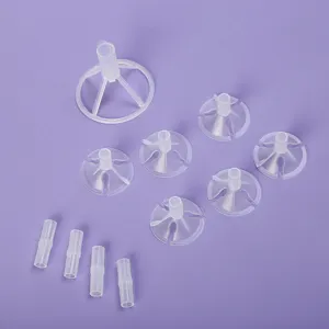 Accesorios de soporte de globo de plastico transparente y base de conexion detalle