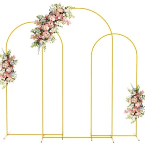Supporto per arco da matrimonio in ferro dorato 7.2FT decorazione sfondo festa