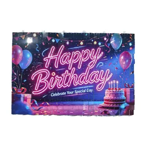 Square sequin wind-activated board birthday party shining background wall festival decor photo props