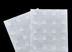 Clear double-sided adhesive glue dots for balloon decoration and party crafts, trace-free.