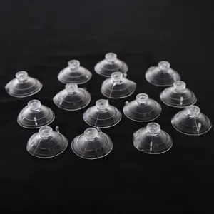 Transparent plastic suction cups for wedding car decoration, 4cm large size set