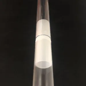Clear plastic balloon stand column connector detail view for party and event decoration setup