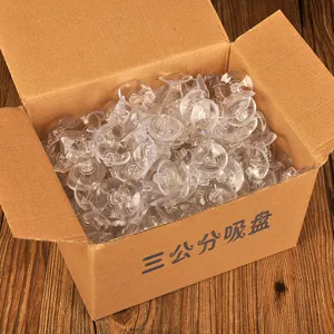Ventouses en plastique transparent de 3 cm petites ventouses pour décoration de voiture