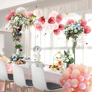 Kit de arco de globos de mesa ajustable con abrazaderas soporte de hierro para fiesta de bodas