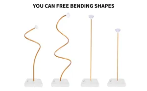 DIY flexible balloon column stand kit with bendable aluminum plastic tubes for party backdrop.