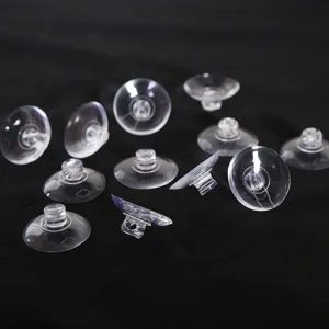 Ventouses en plastique transparent avec trou, petit diamètre 3cm pour déco de voiture.
