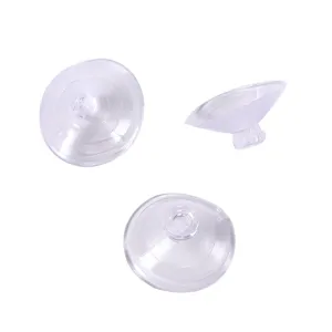 Ventouses en plastique transparent avec trou, petites ventouses fortes de 3cm pour déco de voiture.
