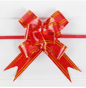 Lazo rojo cinta de regalo para decoracion coche boda embalaje presente 1 pza.