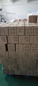 Wholesale electric balloon pump bulk packaging boxes stack showing product details and specs.