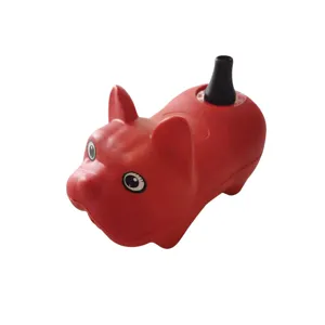 Electric balloon pump with cute dog shape, portable air inflator tool for parties and events.