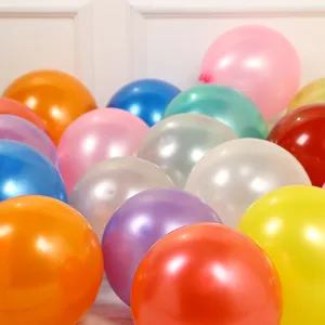 Pearlescent Latex Balloons Colorful Thickened Round Balloons For Wedding Birthday Party Event Room Decoration