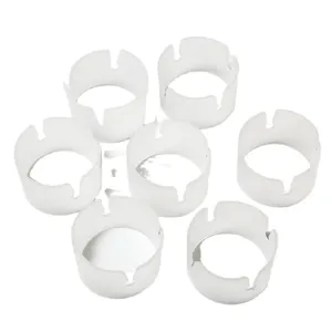 Set de clips redondos para arco de globos de plastico blanco, conectores duraderos fiesta.