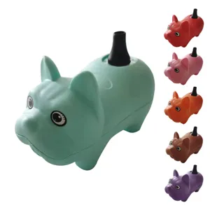 Electric balloon pump portable cute French bulldog shape inflator with multi color options for party decoration