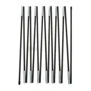 Foldable black tent poles replacement parts for outdoor balloon arch support frame.