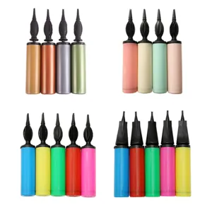 Portable Handheld Balloon Pump Plastic Manual Air Inflator For Birthday Party Wedding Balloon Decoration Air Pump Tool