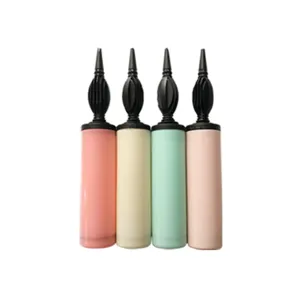 Portable plastic hand push balloon pump inflator for party decoration and birthdays