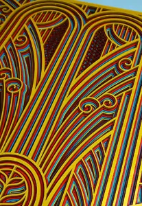 Multi-layered wooden mandala wall art abstract geometric carved decor for home hallway