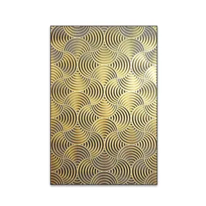 Modern gold 3D abstract wall art hanging for living room hallway home decor luxury decor