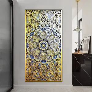 Mandala Houten Wandkunst Gelaagd Houtsnijwerk Hangend Decor Geometrische Houten Sculptuur Voor Woonkamer Entree Villa Wanddecoratie