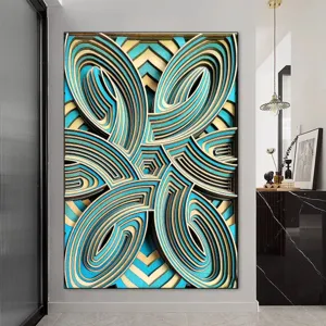 Nordic Style Wooden 3D Layered Carving Decorative Wall Art Geometric Mandala Abstract Relief Sculpture For Living Room Bedroom Office Background Wall Decor