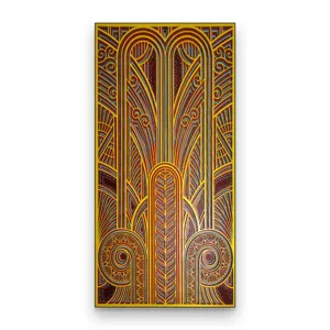 Wooden mandala wall art 3D layered hanging decor abstract entryway wooden carving painting