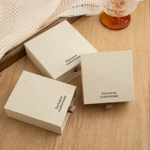 Scatola regalo per gioielli con cassetto in carta riciclata per anelli orecchini collane.