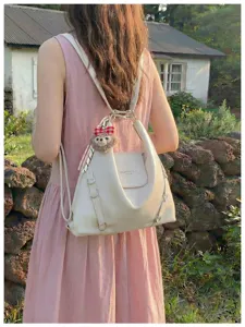 Stile coreano retro grande capacità zaino donna casual tinta unita versatile borsa