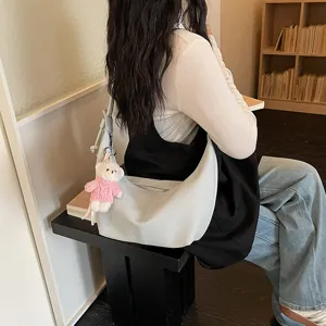 Stylish large capacity hobo bag for women trendy casual versatile dumpling shoulder handbag