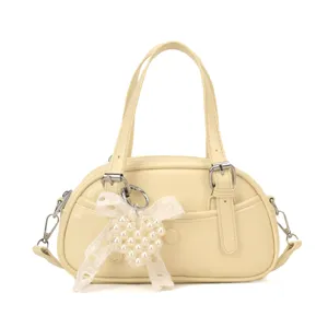 Korean niche bowling handbag women versatile shoulder bag fashion messenger bag daily commute