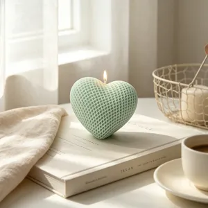 Hartvormige Raster Siliconen Vorm 3D Raster Hart Kaars DIY Zeep Hars Chocolade Ambacht Vorm Valentijnsdag Bakgereedschap
