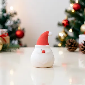 Süßer Weihnachtsmann Silikonform Weihnachtsdeko Aroma Kerze Gips Handwerk DIY Form