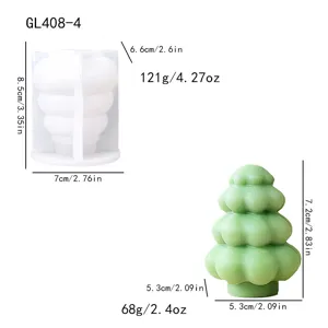 Silikonform und fertiger Weihnachtsbaum Handwerk Groesse und Gewicht Spezifikation.