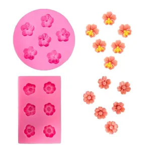 Rosa Blumen Biene Silikonform fuer Duftkerzen Handgemachte DIY Basteln Epoxidharz Form