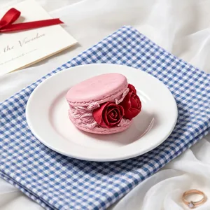 3D Rose Macaron Silikonform Lebensmittelecht Flexible Form Für DIY Aromatherapie Kerze Handgemachte Seife Mousse Kuchen Backen