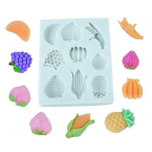 Moule en silicone a fruits multi-cavites outil de fabrication de bougies DIY savon