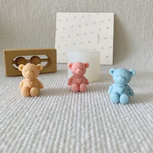Knettiger Bär Silikonform süße Cartoon Aromatherapie Wachsform Gips DIY Bastelset
