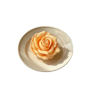 3D large rose flower silicone mold for aromatherapy candle gypsum soap cake fondant decor