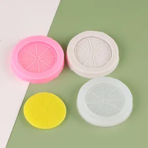 Silikon Zitronenscheiben Form Set für DIY Handwerk, Fondant Kuchen und Aromatherapie Wachs.
