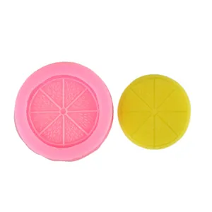 Silikon Zitronenscheiben Form für DIY Schokolade Fondant Kuchen Dekor und Duftwachs