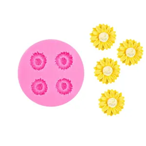 Mini bloem siliconen mal voor DIY geurkaarsen aroma diffuser gips ambacht decoratie.