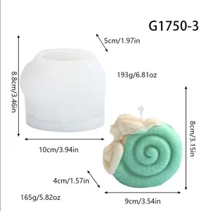 Silicone mold for abstract portrait candle making, DIY handmade resin soap and gypsum tool.
