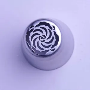 Edelstahl Kuchen Deko Tuelle zum Backen, professionelle Rosenbluete Spritztuelle Werkzeug.