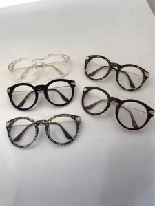 Vintage retro fashion large frame glasses frames for men and women, clear optical eyewear.