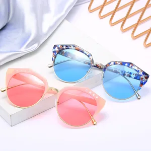 Lunettes de Soleil Polarisées Rondes Rétro pour Hommes Femmes Protection UV400 Lunettes de Mode en Semi-Métal Classiques