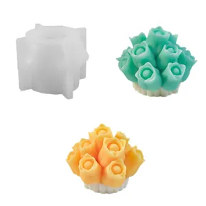 DIY tulpenboeket siliconen mal voor aromatherapie kaarsen en handgemaakte huisdecoratie